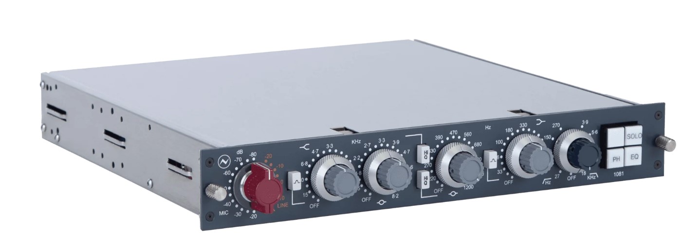 1081 Mono Mic Preamp & EQ Module (Horizontal)